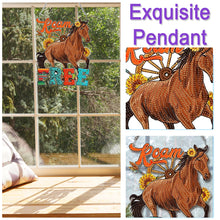 Load image into Gallery viewer, Acrylic Special Shape Horse Diamond Painting Pendant for Home Wall Window