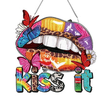 Load image into Gallery viewer, Acrylic Special Shape Butterfly Lip Diamond Art Pendant Art Crafts Supplies