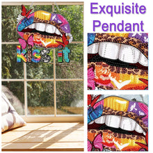 Load image into Gallery viewer, Acrylic Special Shape Butterfly Lip Diamond Art Pendant Art Crafts Supplies
