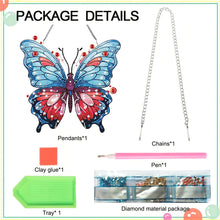 Load image into Gallery viewer, Acrylic Special Shape Butterfly Diamond Painting Hanging Pendant for Art Crafts