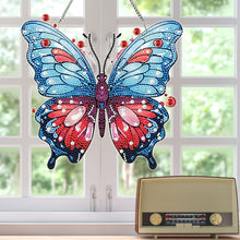 Load image into Gallery viewer, Acrylic Special Shape Butterfly Diamond Painting Hanging Pendant for Art Crafts