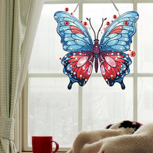 Load image into Gallery viewer, Acrylic Special Shape Butterfly Diamond Painting Hanging Pendant for Art Crafts