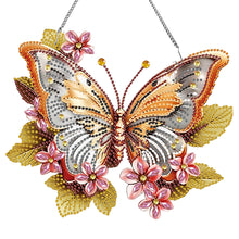 Load image into Gallery viewer, Acrylic Special Shape Butterfly Diamond Painting Hanging Pendant for Art Crafts