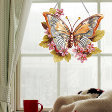 Load image into Gallery viewer, Acrylic Special Shape Butterfly Diamond Painting Hanging Pendant for Art Crafts