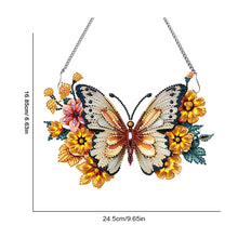 Load image into Gallery viewer, Acrylic Special Shape Butterfly Diamond Painting Hanging Pendant for Art Crafts