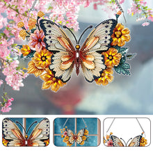 Load image into Gallery viewer, Acrylic Special Shape Butterfly Diamond Painting Hanging Pendant for Art Crafts