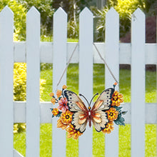 Load image into Gallery viewer, Acrylic Special Shape Butterfly Diamond Painting Hanging Pendant for Art Crafts