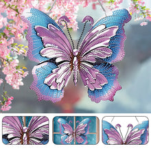 Load image into Gallery viewer, Acrylic Special Shape Butterfly Diamond Painting Hanging Pendant for Art Crafts