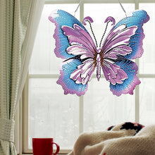 Load image into Gallery viewer, Acrylic Special Shape Butterfly Diamond Painting Hanging Pendant for Art Crafts
