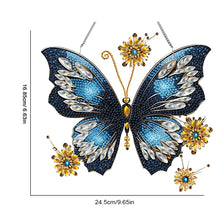 Load image into Gallery viewer, Acrylic Special Shape Butterfly Diamond Painting Hanging Pendant for Art Crafts