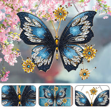 Load image into Gallery viewer, Acrylic Special Shape Butterfly Diamond Painting Hanging Pendant for Art Crafts