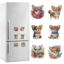 Load image into Gallery viewer, Chihuahua Puppy Special Shape Diamond Painting Fridge Magnet for DIY Crafts
