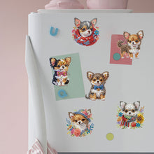 Load image into Gallery viewer, Chihuahua Puppy Special Shape Diamond Painting Fridge Magnet for DIY Crafts