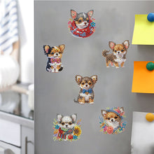Load image into Gallery viewer, Chihuahua Puppy Special Shape Diamond Painting Fridge Magnet for DIY Crafts