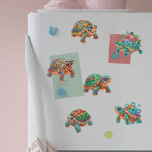 Load image into Gallery viewer, Sea Turtle Special Shape Diamond Painting Fridge Magnet for DIY Art Crafts