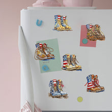Load image into Gallery viewer, Soldier Boots Special Shape Diamond Painting Fridge Magnet for DIY Art Crafts