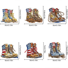 Load image into Gallery viewer, Soldier Boots Special Shape Diamond Painting Fridge Magnet for DIY Art Crafts