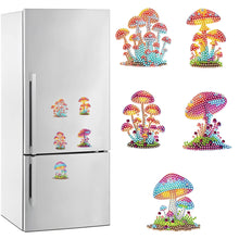 Load image into Gallery viewer, Mushroom Special Shape Diamond Painting Fridge Magnet for DIY Art Crafts