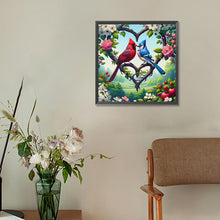 Load image into Gallery viewer, Diamond Painting - Full Round - cardinal bluebird (30*30CM)