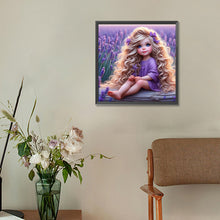 Load image into Gallery viewer, Diamond Painting - Full Round - lavender child (30*30CM)