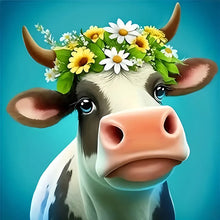 Load image into Gallery viewer, Diamond Painting - Full Round - dairy cow (30*30CM)