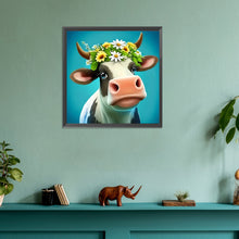 Load image into Gallery viewer, Diamond Painting - Full Round - dairy cow (30*30CM)