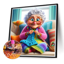 Load image into Gallery viewer, Diamond Painting - Full Round - grandma weaver (40*40CM)