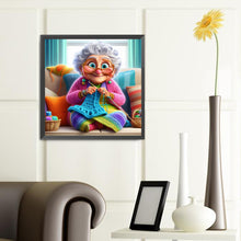 Load image into Gallery viewer, Diamond Painting - Full Round - grandma weaver (40*40CM)