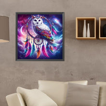 Load image into Gallery viewer, Diamond Painting - Full Round - dreamcatcher owl (40*40CM)