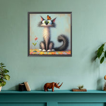 Load image into Gallery viewer, Diamond Painting - Full Round - funny kitten (40*40CM)