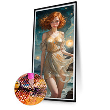 Load image into Gallery viewer, Diamond Painting - Full Square - seaside girl (40*80CM)