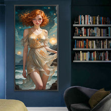 Load image into Gallery viewer, Diamond Painting - Full Square - seaside girl (40*80CM)