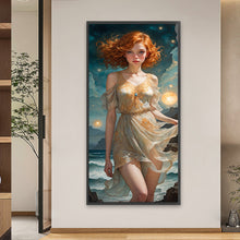 Load image into Gallery viewer, Diamond Painting - Full Square - seaside girl (40*80CM)