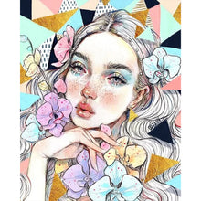 Load image into Gallery viewer, Diamond Painting - Full Round - girl (40*50CM)
