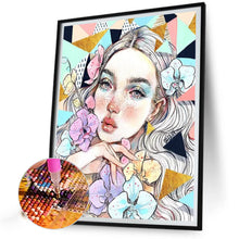 Load image into Gallery viewer, Diamond Painting - Full Round - girl (40*50CM)