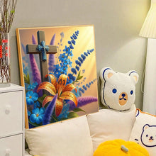 Load image into Gallery viewer, Diamond Painting - Full Round - flower cross (40*40CM)