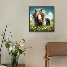 Load image into Gallery viewer, Diamond Painting - Full Round - Donkey in the grass (30*30CM)