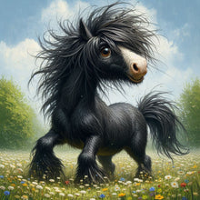Load image into Gallery viewer, Diamond Painting - Full Round - Donkey in the grass (30*30CM)