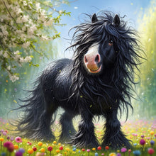 Load image into Gallery viewer, Diamond Painting - Full Round - Donkey in the grass (30*30CM)