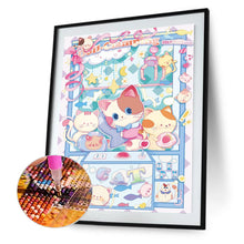 Load image into Gallery viewer, Diamond Painting - Full Round - cartoon cat (40*50CM)