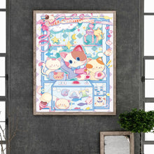 Load image into Gallery viewer, Diamond Painting - Full Round - cartoon cat (40*50CM)