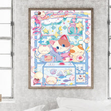 Load image into Gallery viewer, Diamond Painting - Full Round - cartoon cat (40*50CM)