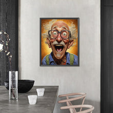 Load image into Gallery viewer, AB Diamond Painting - Full Round - Laughing old man (40*50CM)