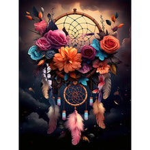 Load image into Gallery viewer, Diamond Painting - Full Round - Flower Dream Catcher (30*40CM)