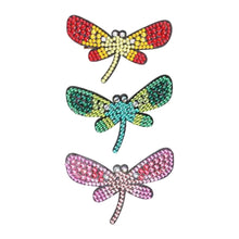 Load image into Gallery viewer, 3Pcs Dragonfly DIY Diamond Painting Hairpin Diamond Hair Clips Gift for Girls