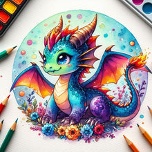 Load image into Gallery viewer, Diamond Painting - Full Round - dragon (30*30CM)