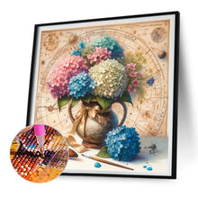 Load image into Gallery viewer, Diamond Painting - Full Round - map hydrangeas (30*30CM)