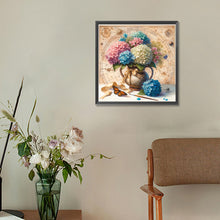 Load image into Gallery viewer, Diamond Painting - Full Round - map hydrangeas (30*30CM)