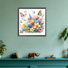 Load image into Gallery viewer, Diamond Painting - Full Round - butterfly flower grass (30*30CM)