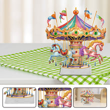Load image into Gallery viewer, Acrylic Special Shape Carousel Diamond Painting Desktop Ornament for Table Decor